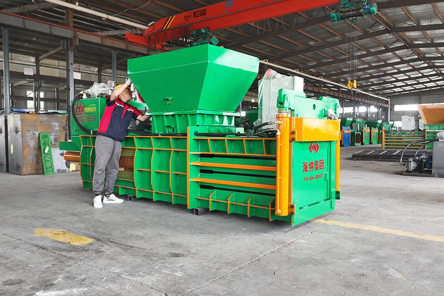 60ton lifting door baler